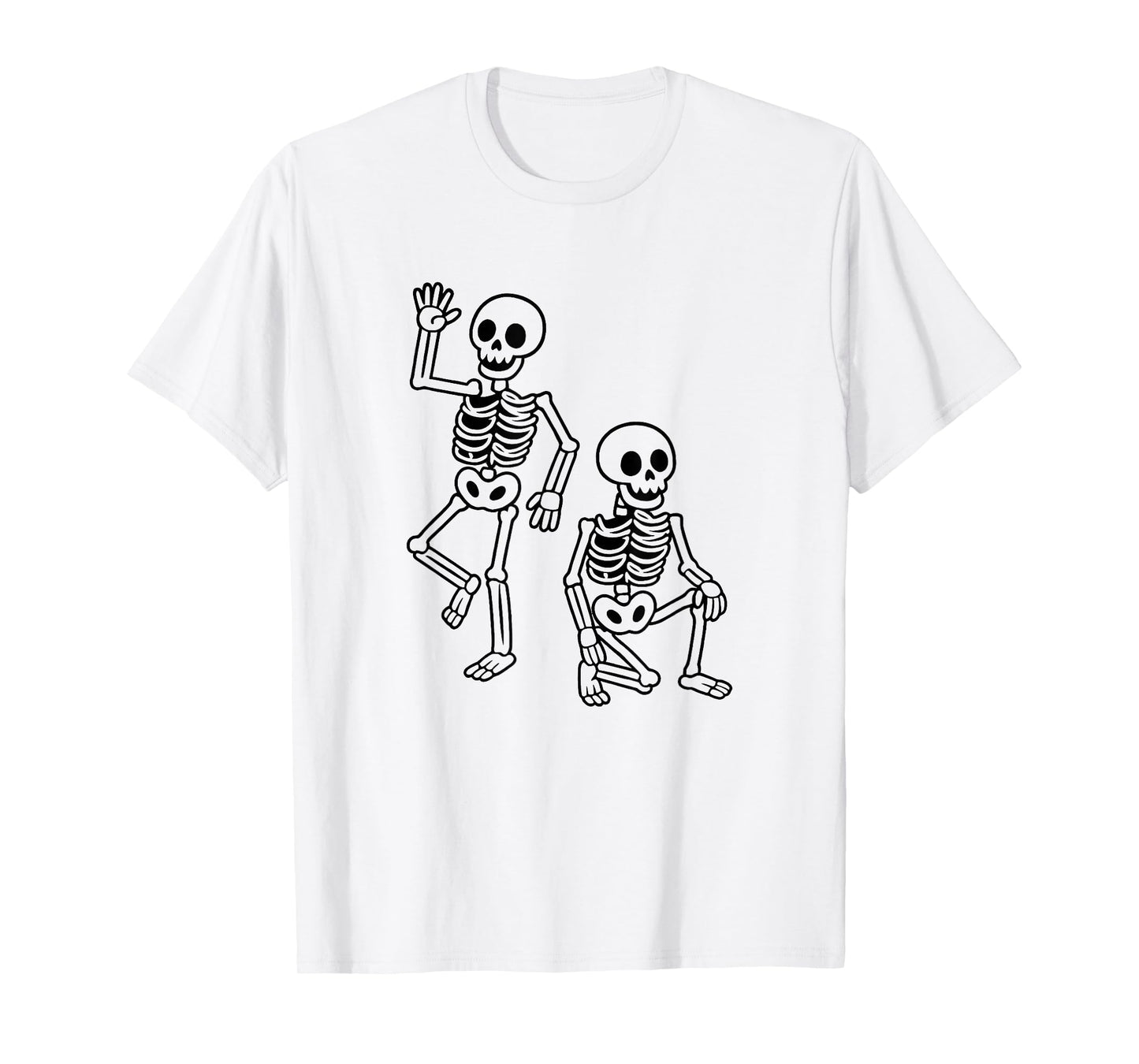 Funny Skeleton Halloween Costume Party Men Women Kids Gift T-Shirt