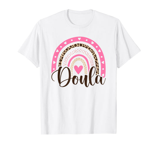 Doula Training Supplies & Midwifery Nurse C.o. Doula Bohemian Rainbow, Doula T-Shirt