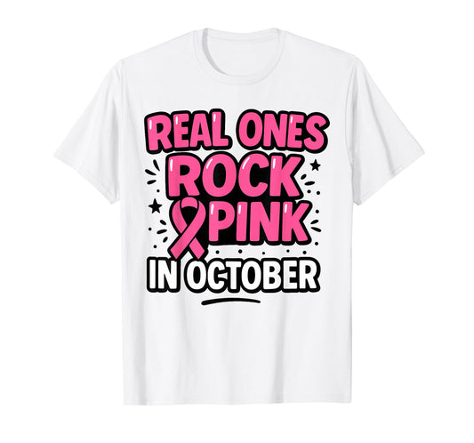 Breast Cancer for Women Mom Pink in October We Wear Pink T-Shirt