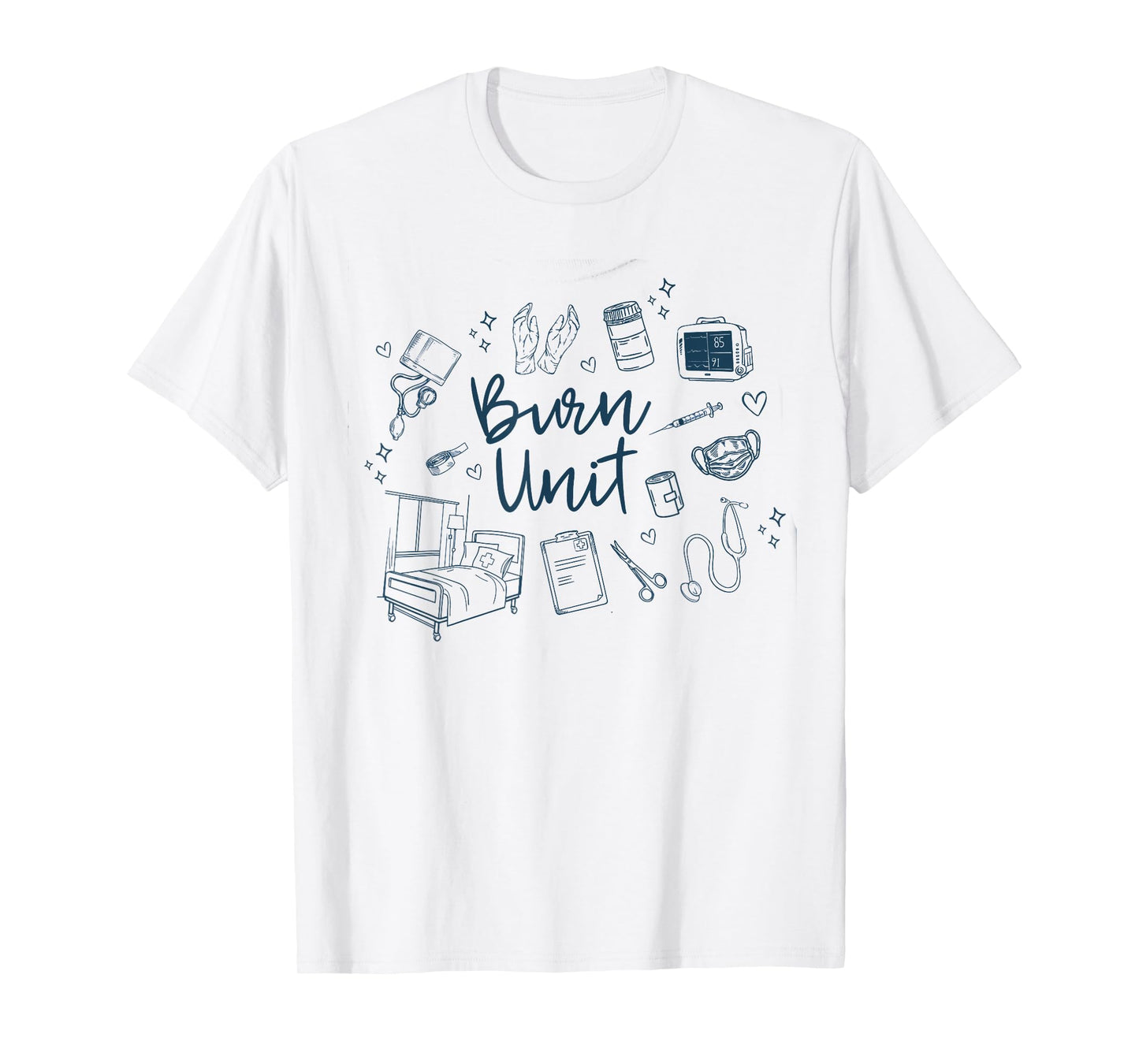 Burn Nurse Apparel Burn Intensive Care Unit Summer Burn ICU T-Shirt