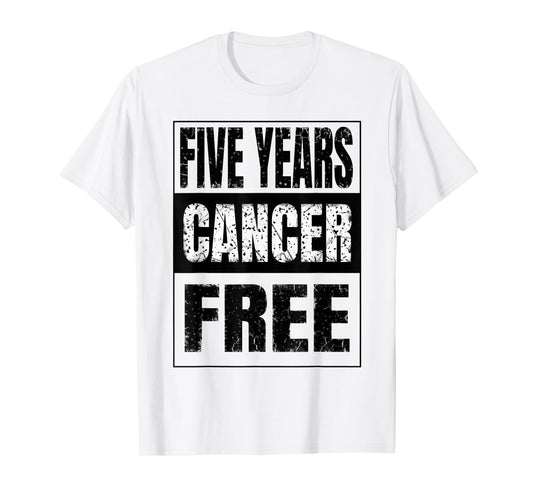 Cute Five Years Cancer Free Anti Oncology T-Shirt