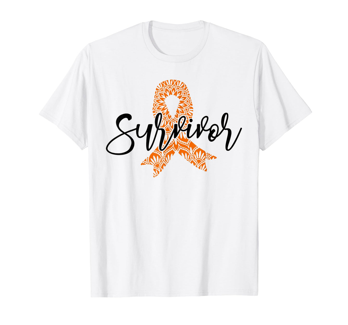 orange ribbon kidney cancer survivor kidney cancer awareness T-Shirt