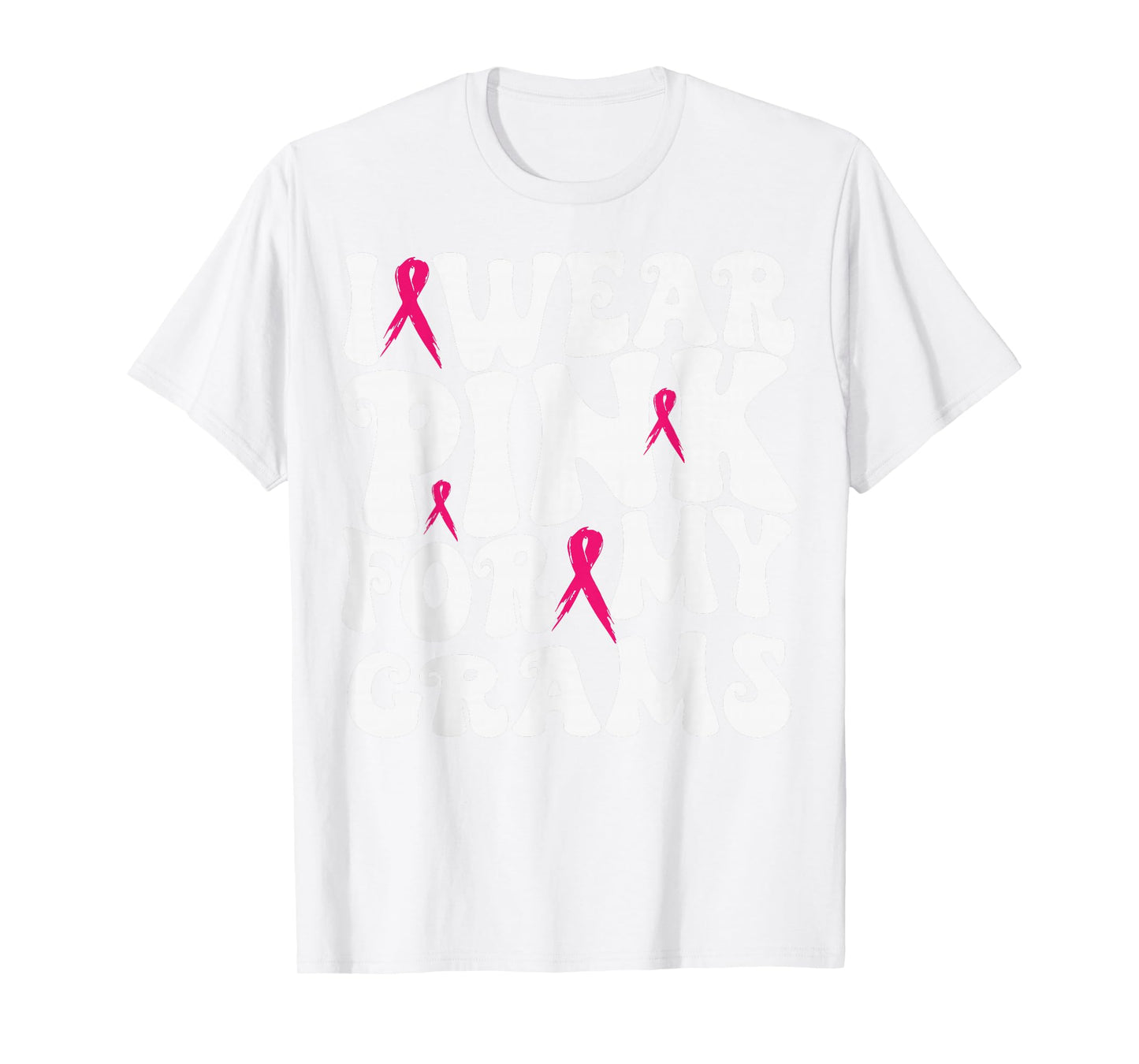 I Wear Pink for My Grams Breast Cancer Awareness Kids T-Shirt