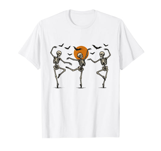 Dancing Skeleton Halloween Skeleton Ballerina Ballet Dancing T-Shirt