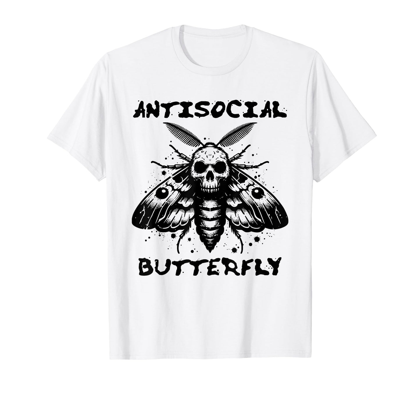 Antisocial Butterfly, Funny with a death head moth T-Shirt