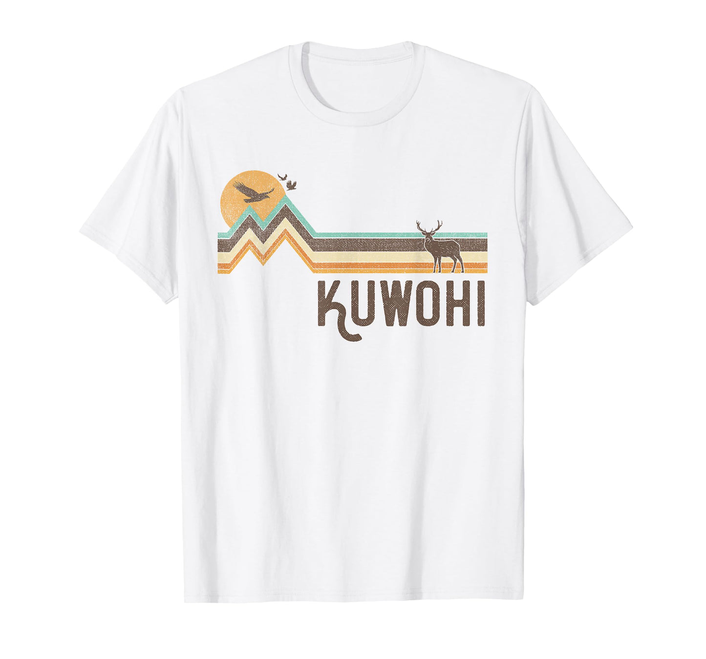 Kuwohi - Vintage Men Women 70s 80s Graphic Cool Nature T-Shirt