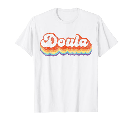 Doula Birth Worker Retro Vintage Doula T-Shirt