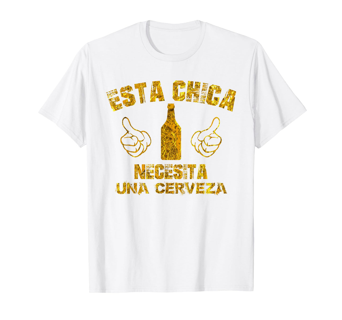 Spanish Cinco De Mayo Esta Chica Necesita Una Cerveza Shirt T-Shirt