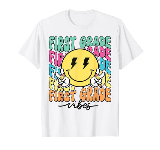 1st Grade For Girls Boy Teacher First Grade Back to School T-Shirt