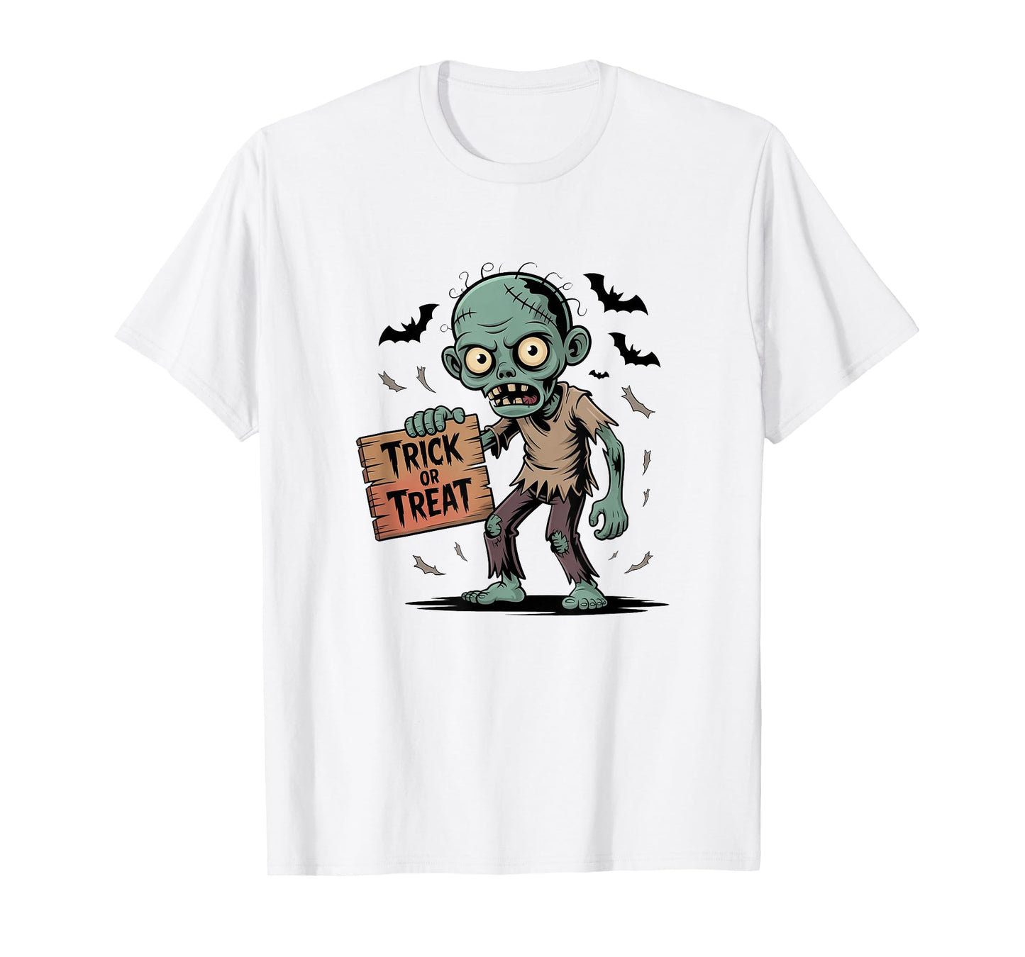 Spooky Trick or Treat Zombie Gift for Men Women T-Shirt