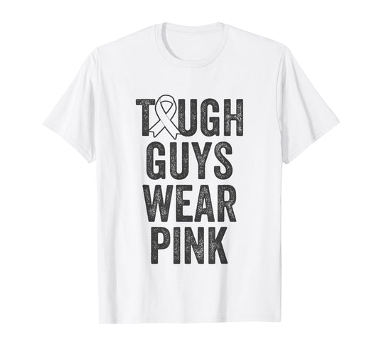 Tough Guys Wear Pink in October for Breast Cancer Awareness T-Shirt