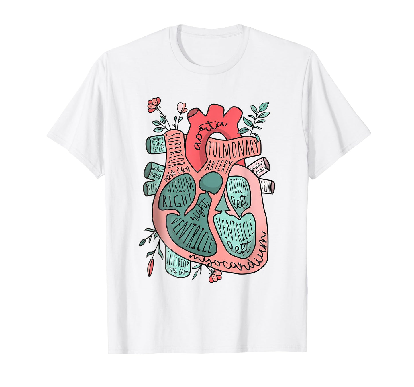 Anatomical Heart Cardiology ICU CVICU Nurse in the Making T-Shirt