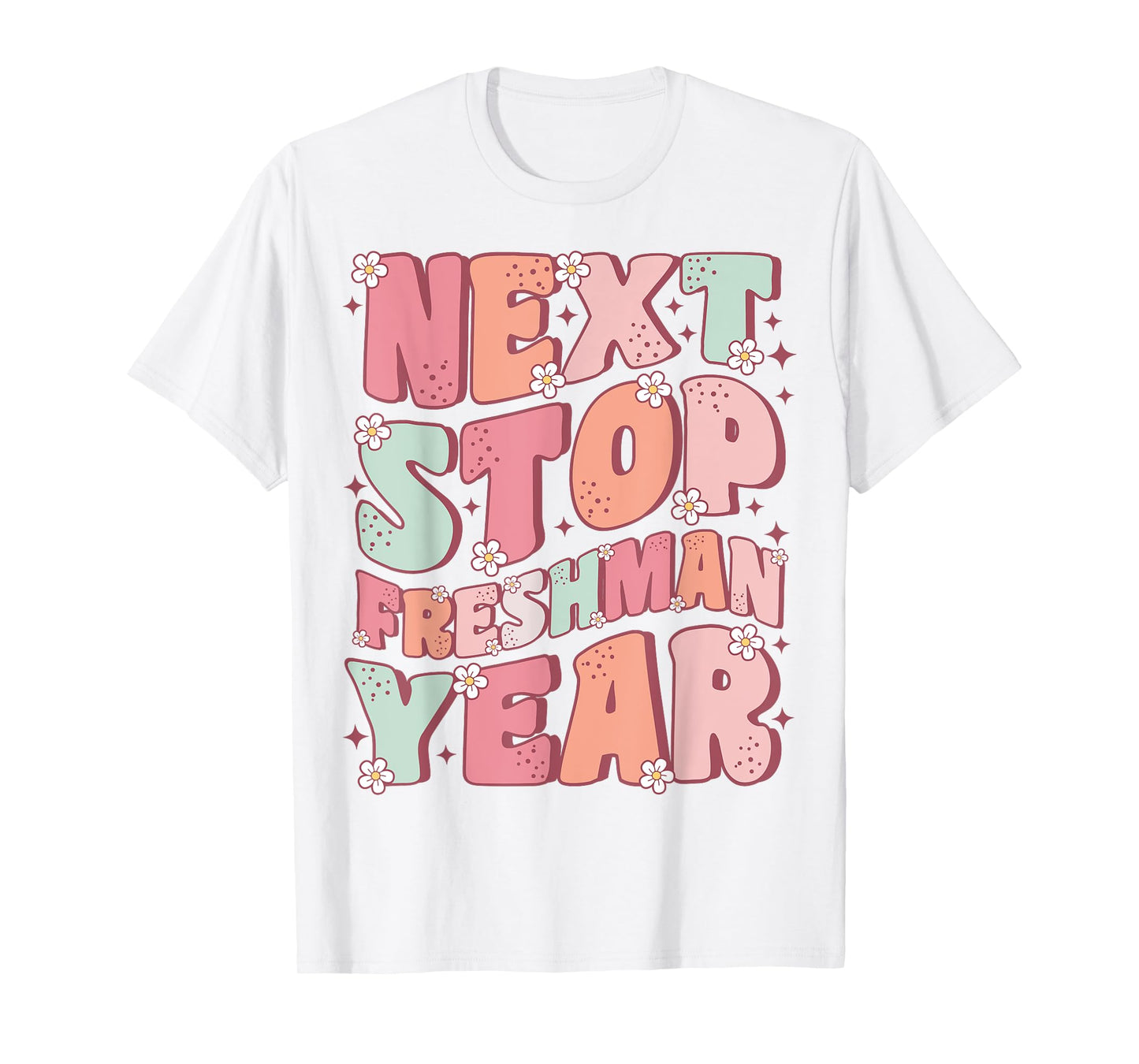 Next Stop Freshman Year Groovy Last Day of Middle School T-Shirt