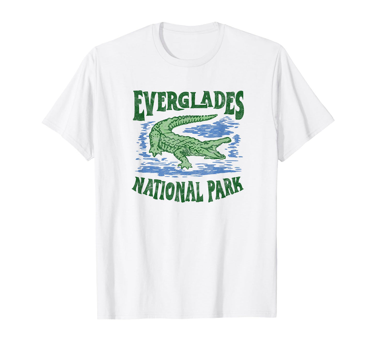 Everglades National Park Florida Retro Alligator T-Shirt
