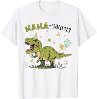 Mamasaurus T Rex Dinosaur Mama Saurus Family Matching Women T-Shirt