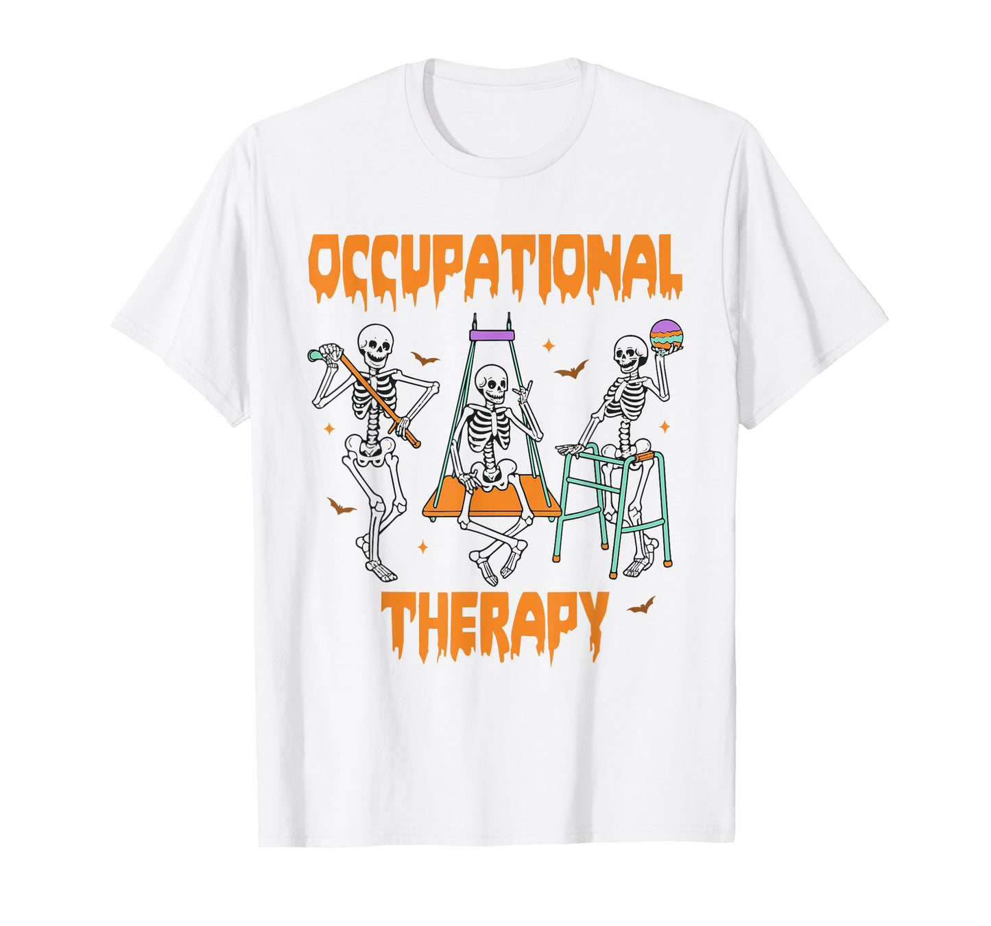 Skeleton Occupational Therapy Halloween OT Therapist T-Shirt