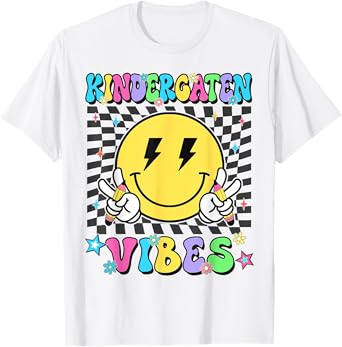Groovy Kindergarten For Girls Boys Teacher Back To School T-Shirt