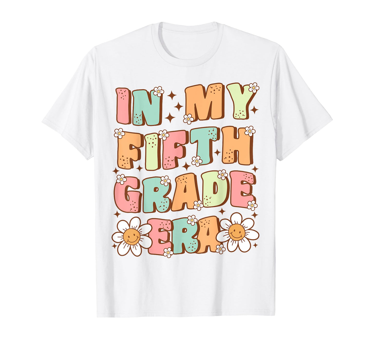 In My Fifth Grade Era Cute Groovy 5th Grade Back to School T-Shirt