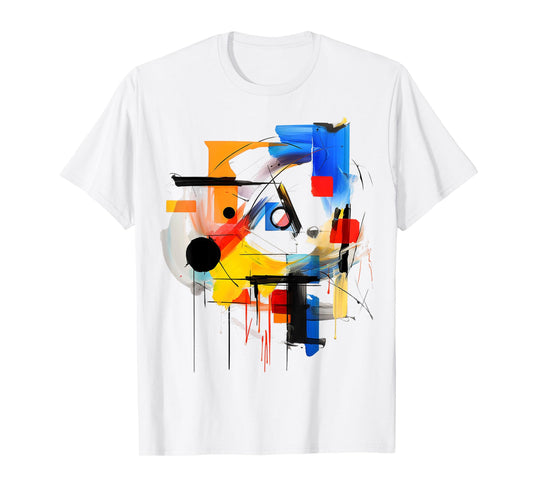 Art Colorful Abstract Geometric Painting Graphic Art T-Shirt