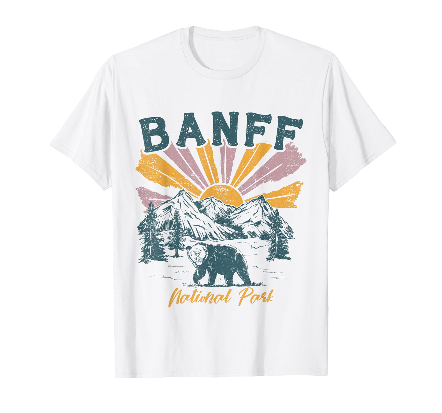 Banff Canadian National Park Retro Souvenir Banff T-Shirt