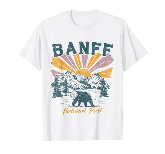 Banff Canadian National Park Retro Souvenir Banff T-Shirt