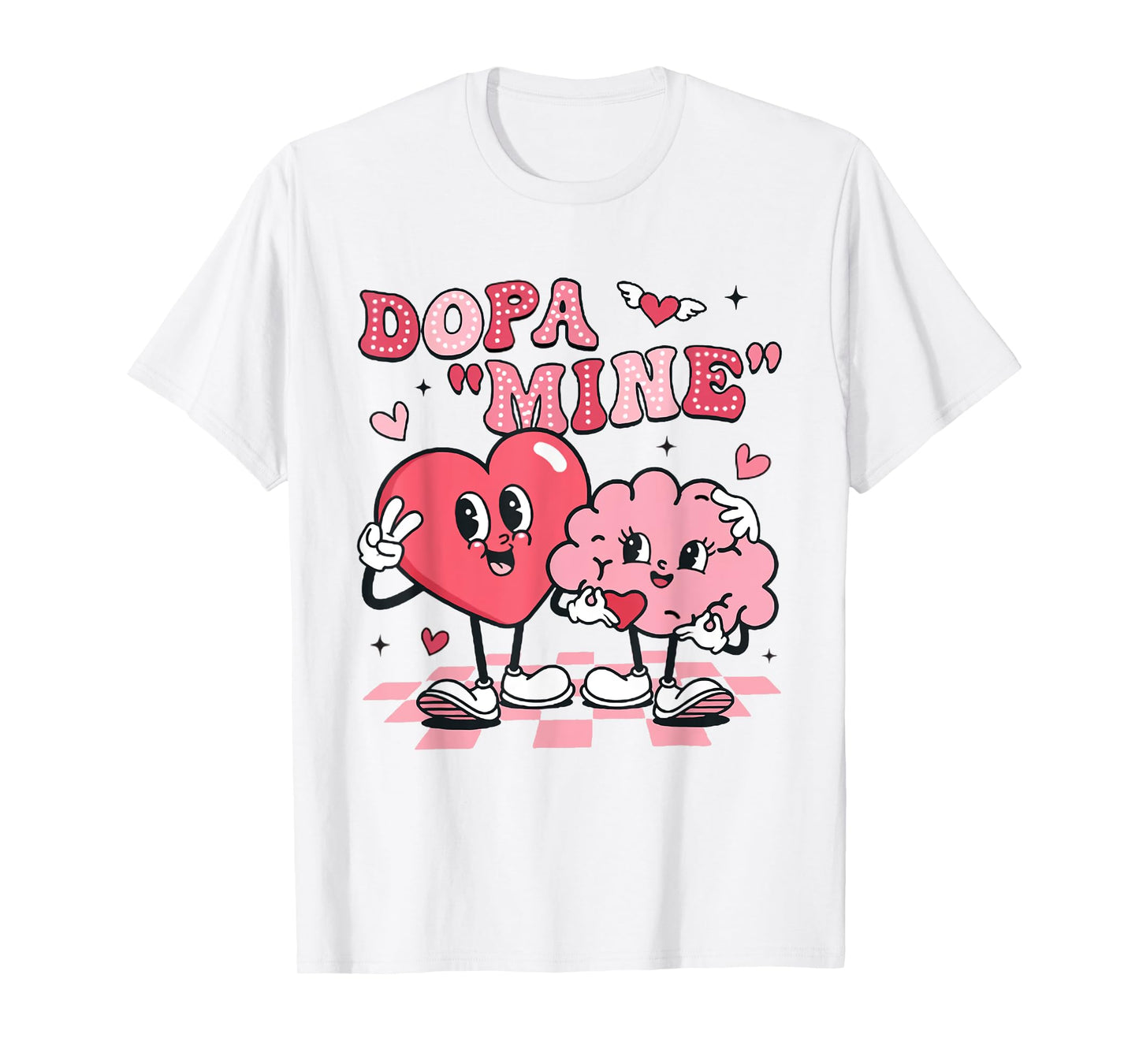 Neuro Nurse Valentine's Day Brain Nurse Neuroscience Nurse T-Shirt