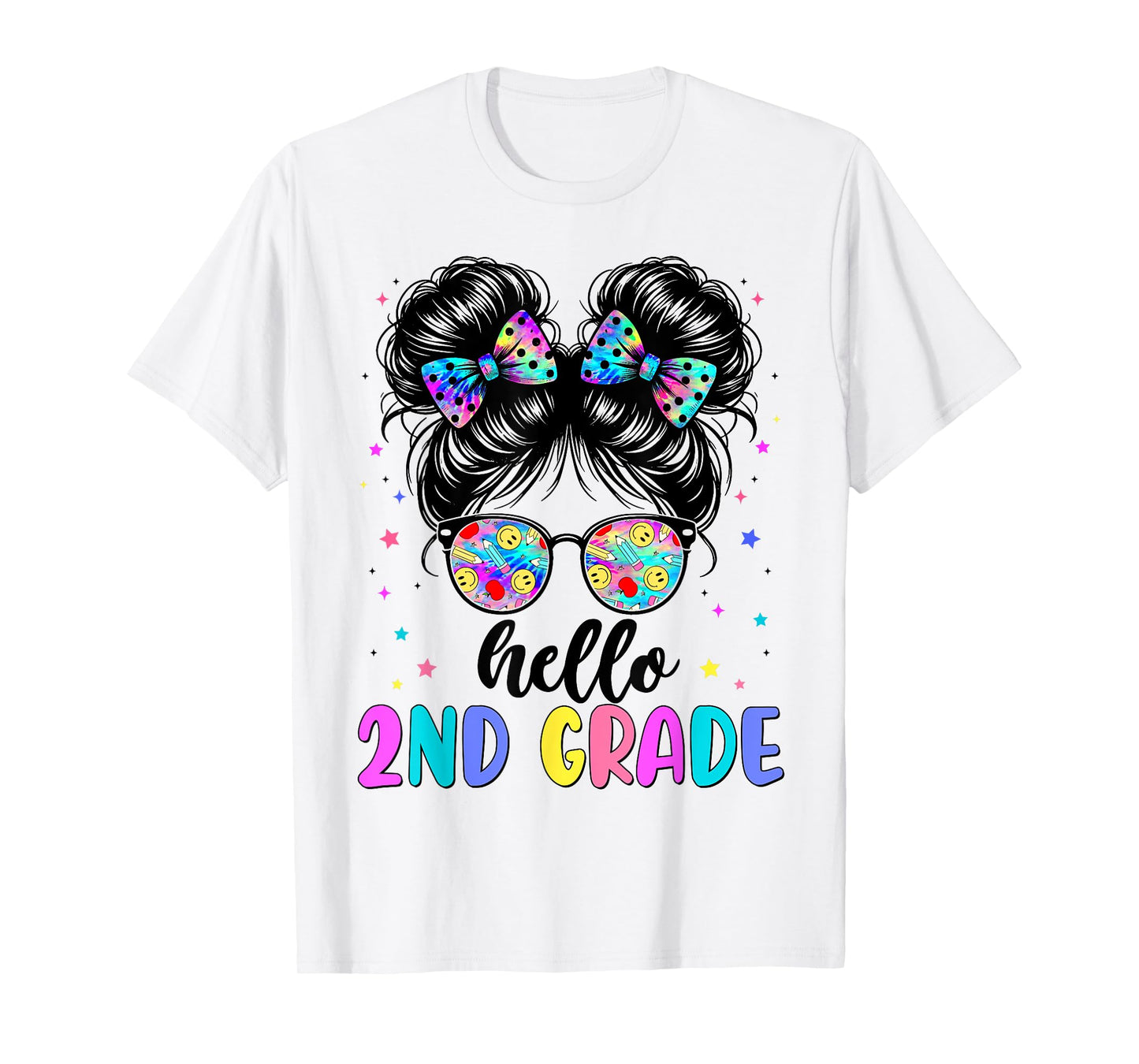 Hello 2nd Grade Shirt Girls Second Grade 1st Day of School T-Shirt