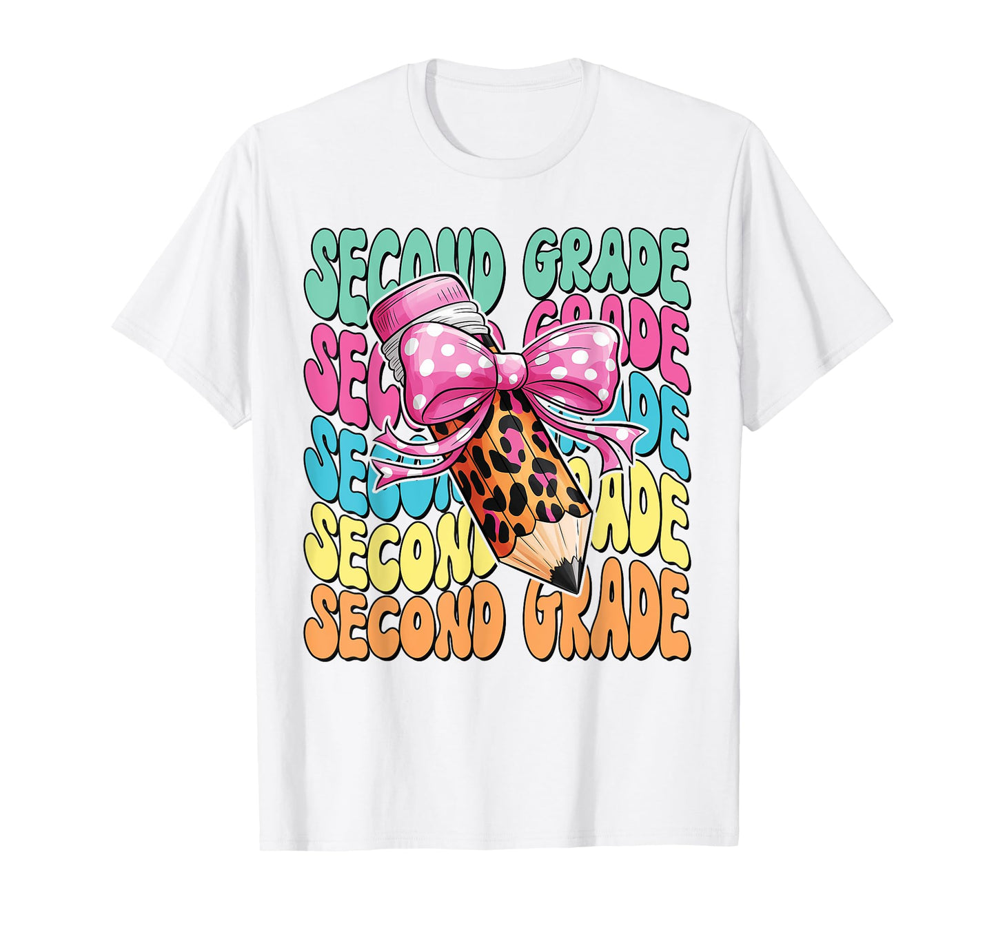 Groovy 2nd Grade Girls Teacher Second Grade Back to School T-Shirt