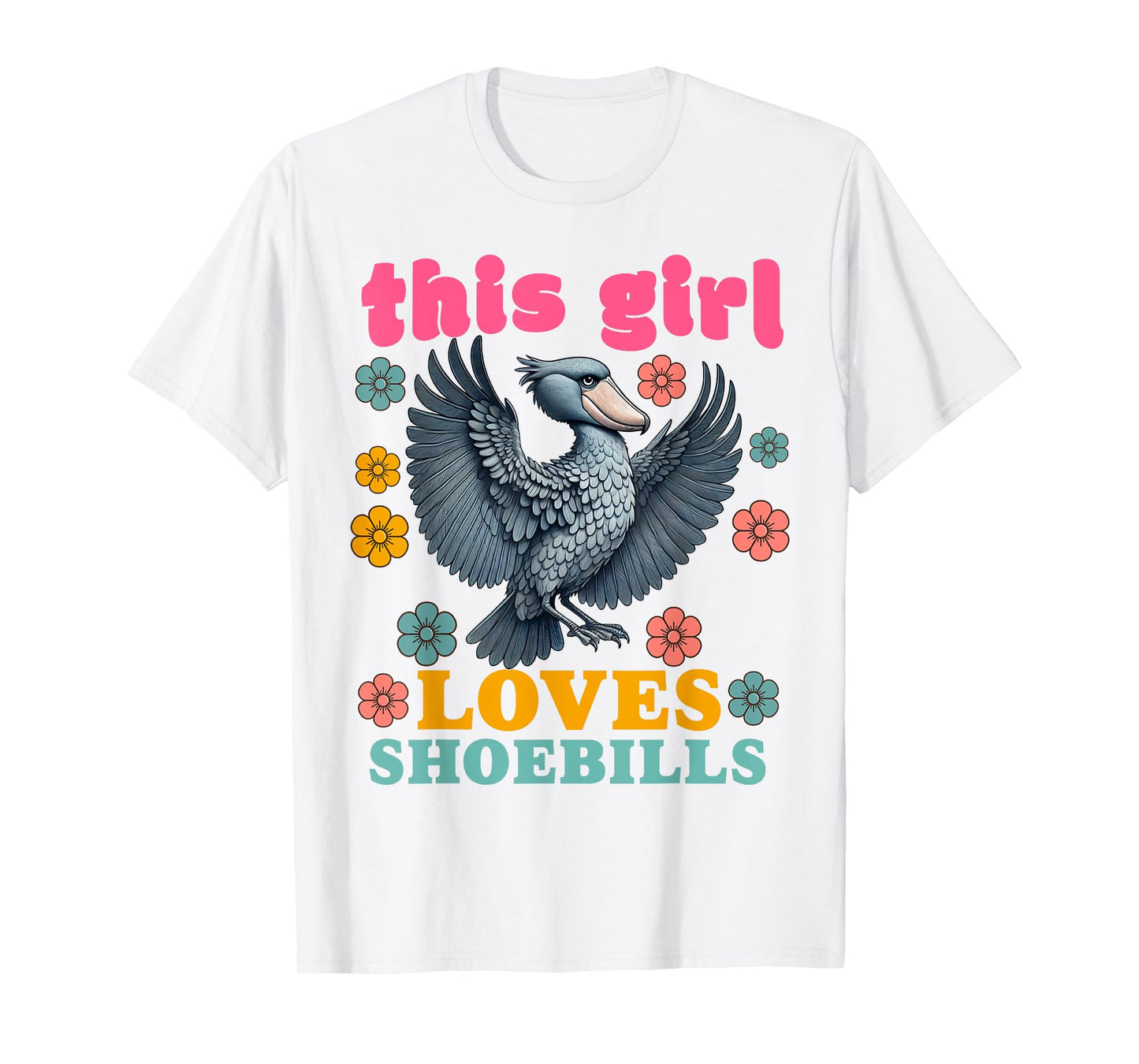 Shoebill Stork Bird Shoe-billed Stork Women Men Whaleheads T-Shirt