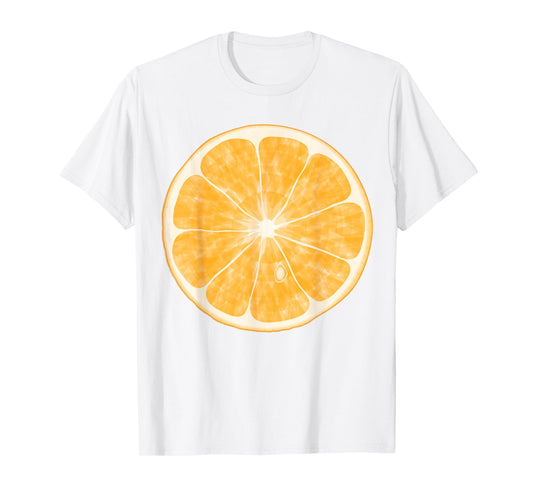 Sliced Orange Fruit Halloween Funny Halloween Design T-Shirt