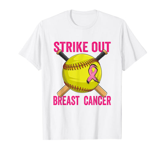 Strike Out Breast Cancer Awareness Softball Fighters T-Shirt