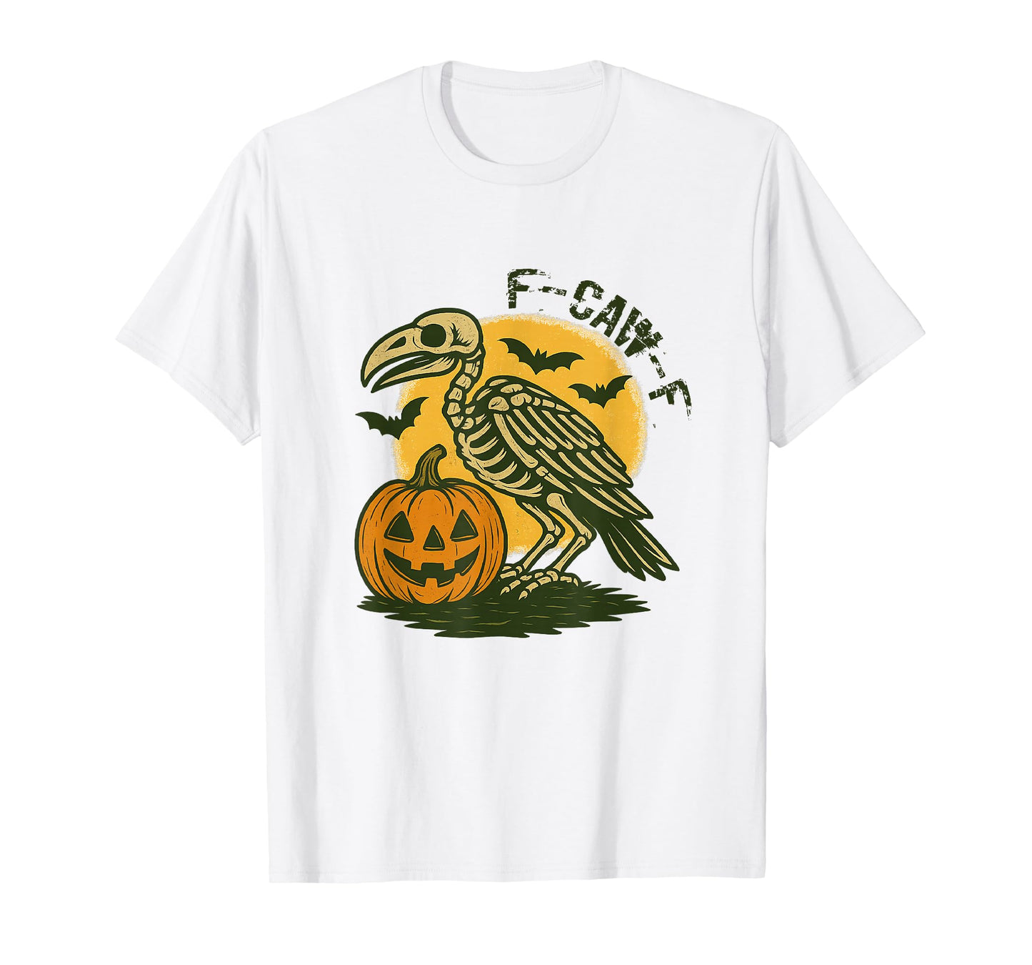 F-Caw-F Funny Black Bird F Caw F Crow Halloween T-Shirt