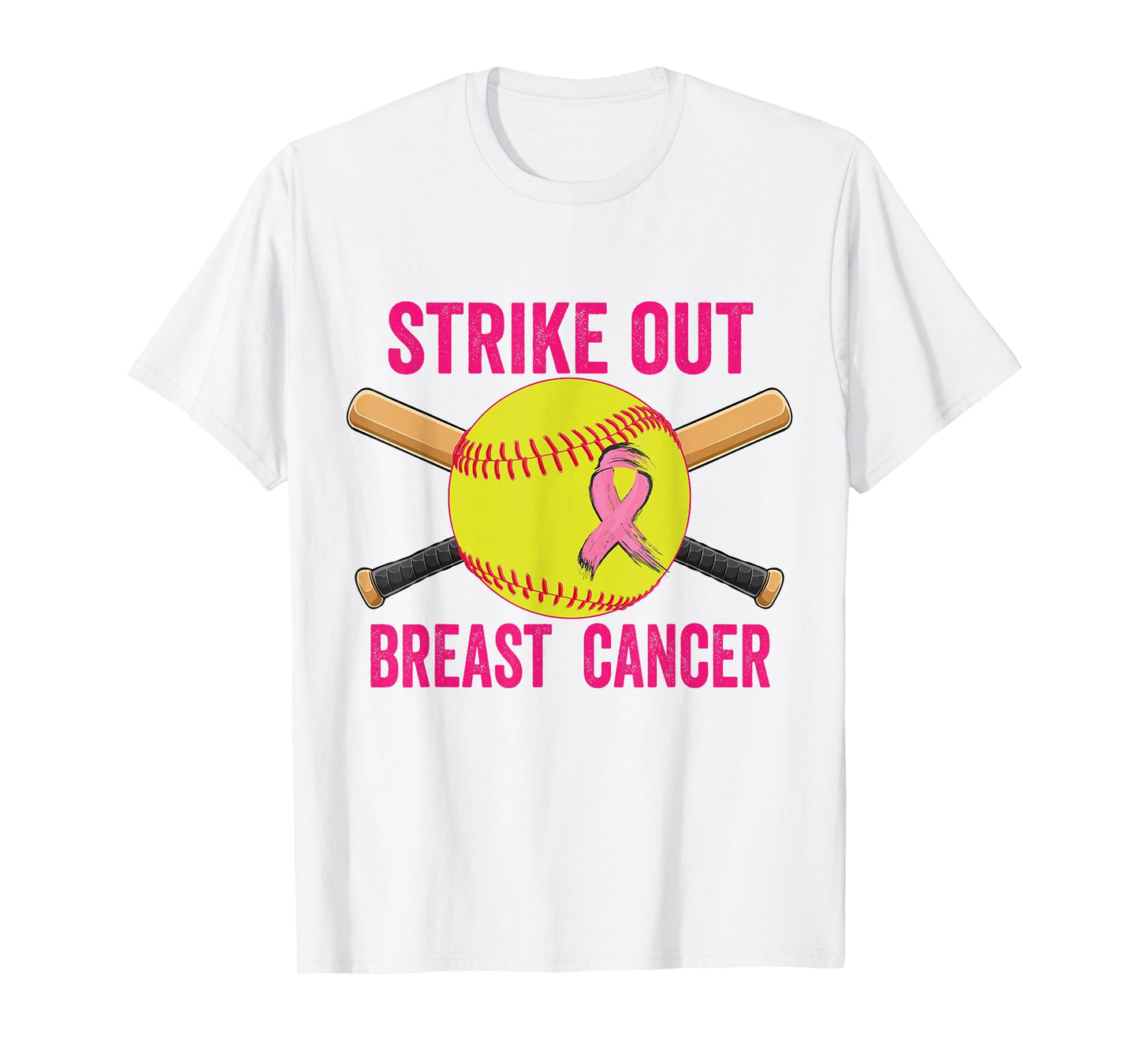 Strike Out Breast Cancer Awareness Softball Fighters T-Shirt
