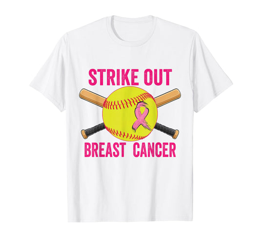 Strike Out Breast Cancer Awareness Softball Fighters T-Shirt