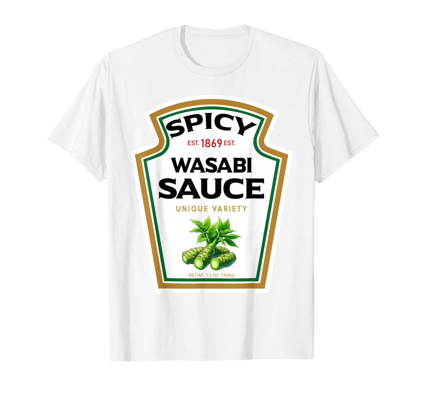 Spicy Wasabi Sauce Halloween Costume Matching Couples Group T-Shirt