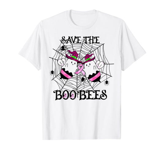 Save The Boo Bees Breast Cancer Awareness Halloween T-Shirt