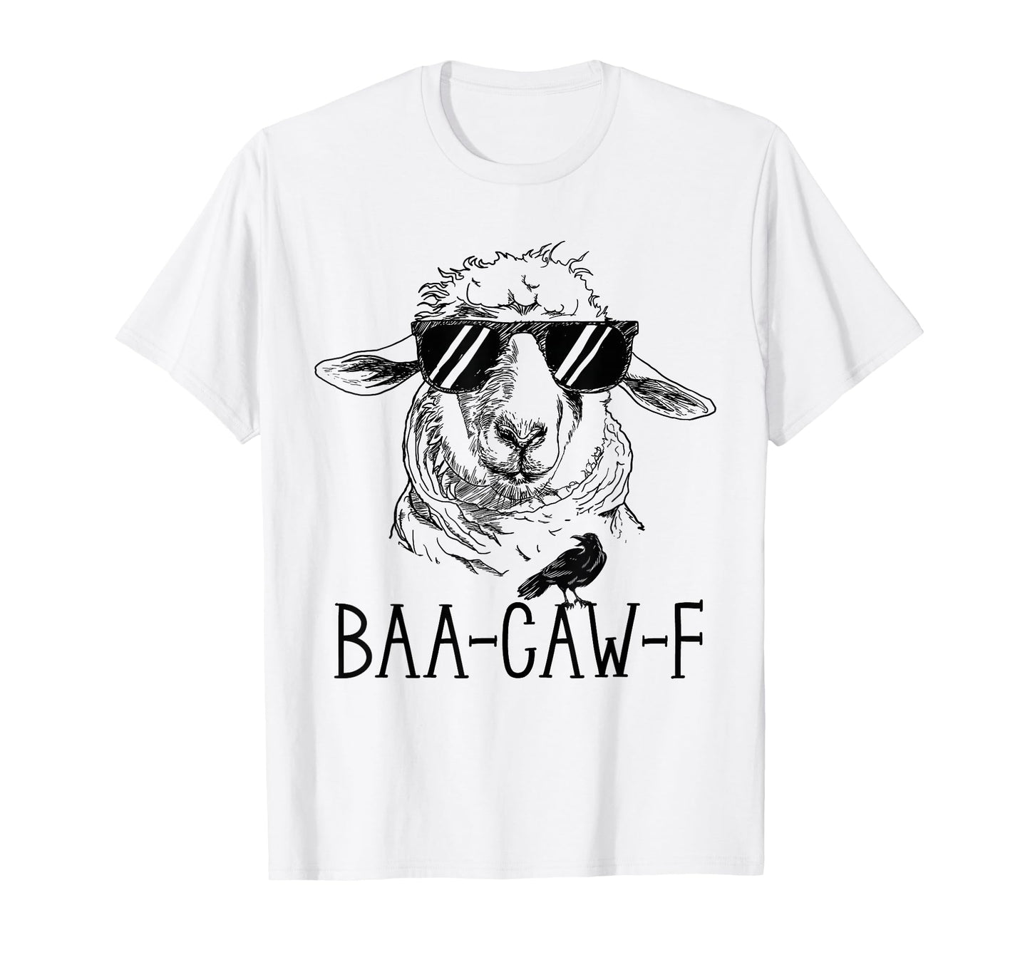 Sheep Baa + Crow Caw: Back Off Pun Funny Tee for Introverts T-Shirt