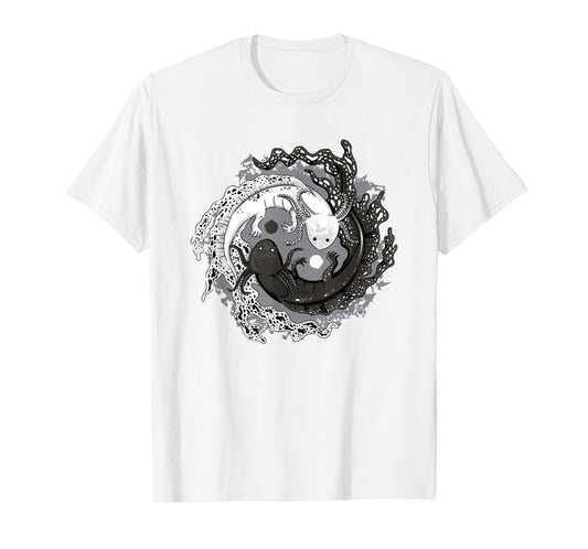 Azolotl Yin Yang Balance Axolotl T-Shirt