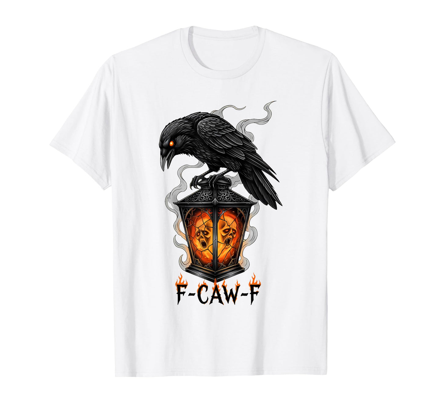 Halloween F Caw F Black Bird F-Caw-F Crow Women Men T-Shirt
