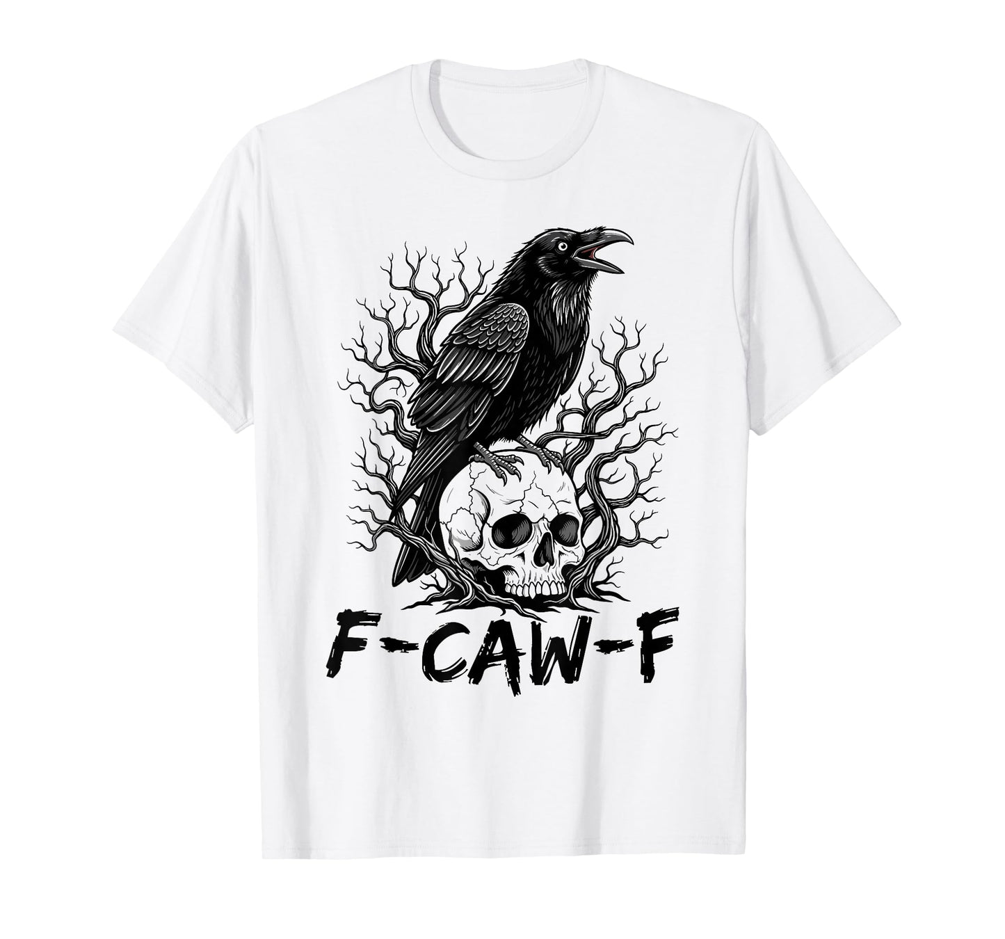 Edgy Funny Saying Retro Humor Censored Word Cool F Caw F T-Shirt