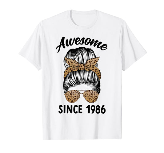 Awesome Since 1986 Women 37 Years Old 37th Birthday T-Shirt