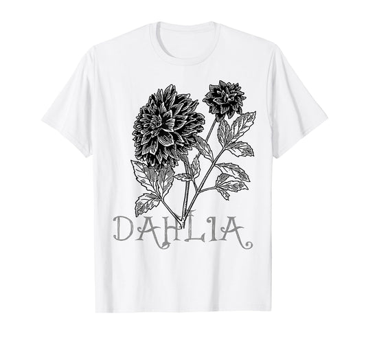Dahlia Flower Garden Art T-shirt Men Women Kids Boys Girls T-Shirt
