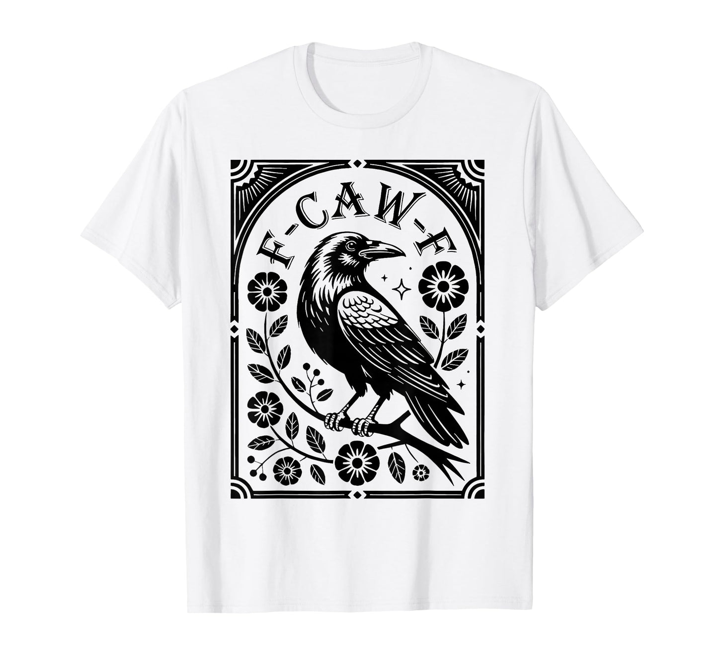 Halloween F-CAW-F Gothic Crow T-Shirt