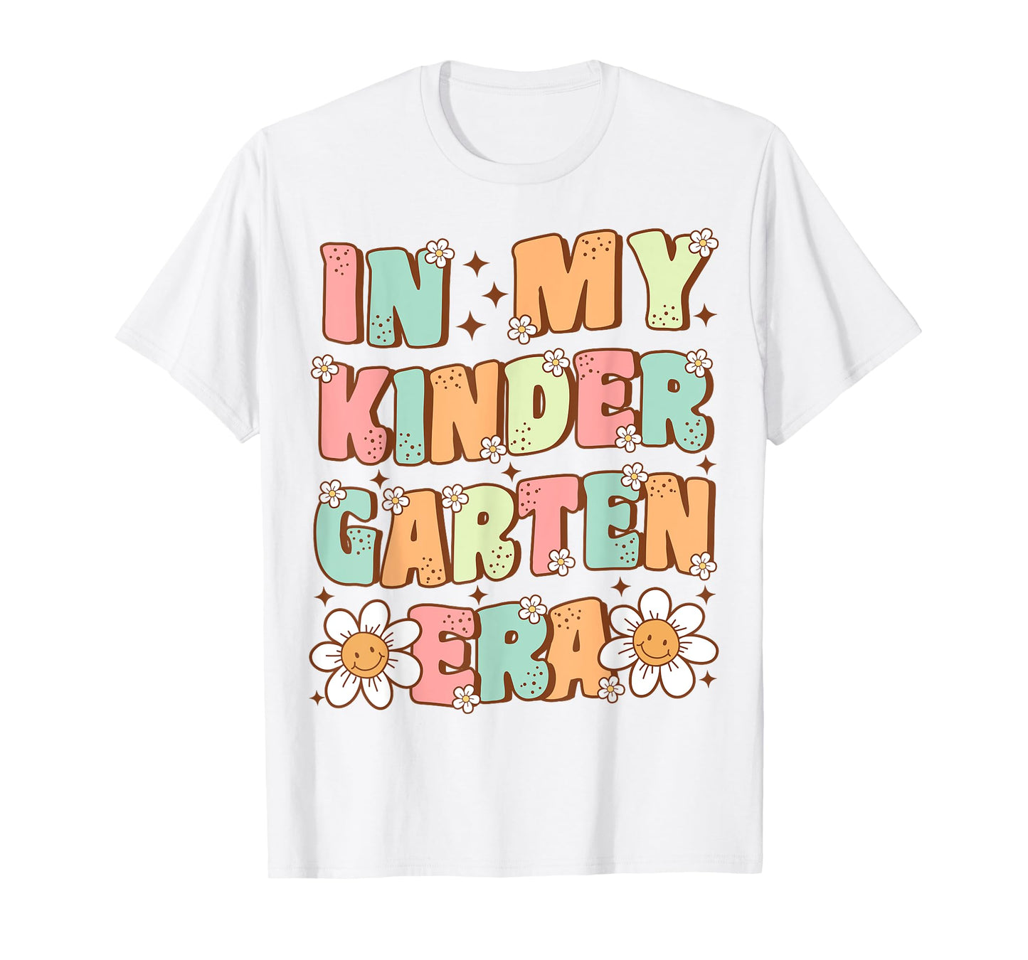 In My Kindergarten Era Groovy Kindergarten Back to School T-Shirt