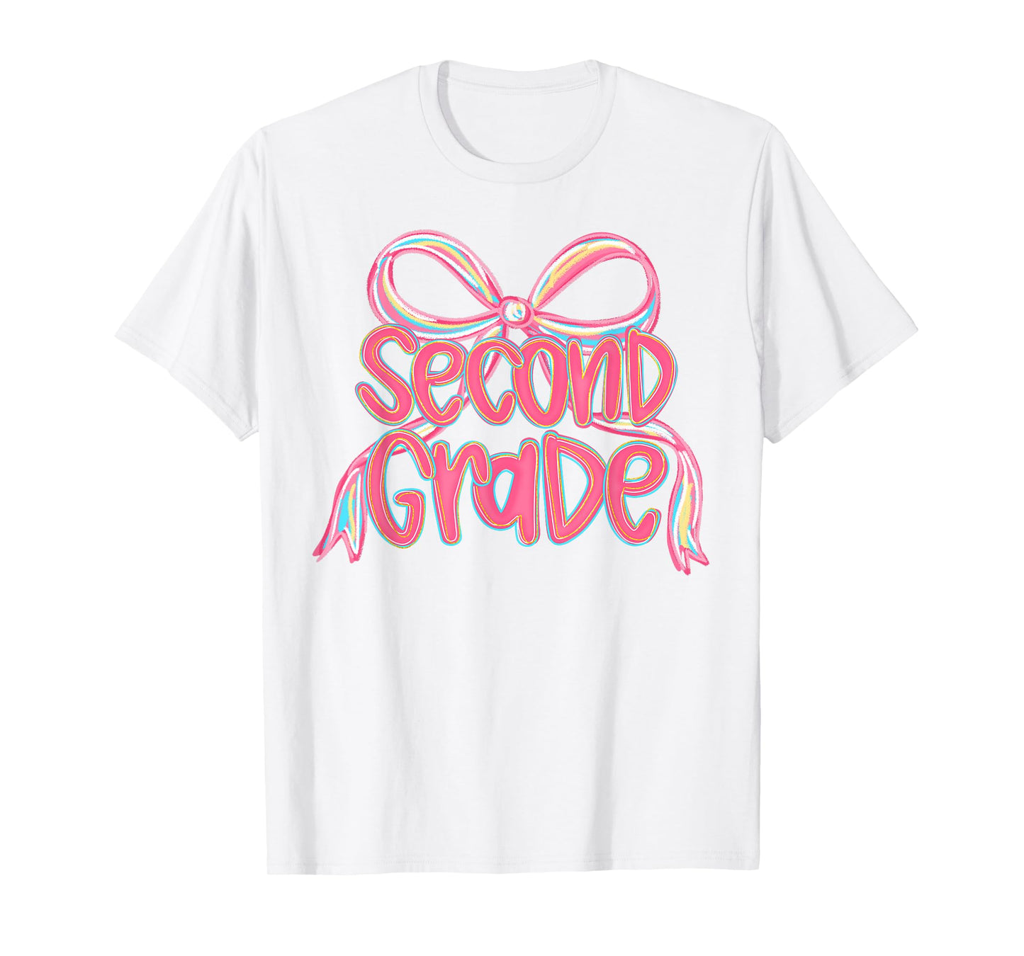 Preppy Second Grade Back To School 2nd Grade Teachers Girls T-Shirt