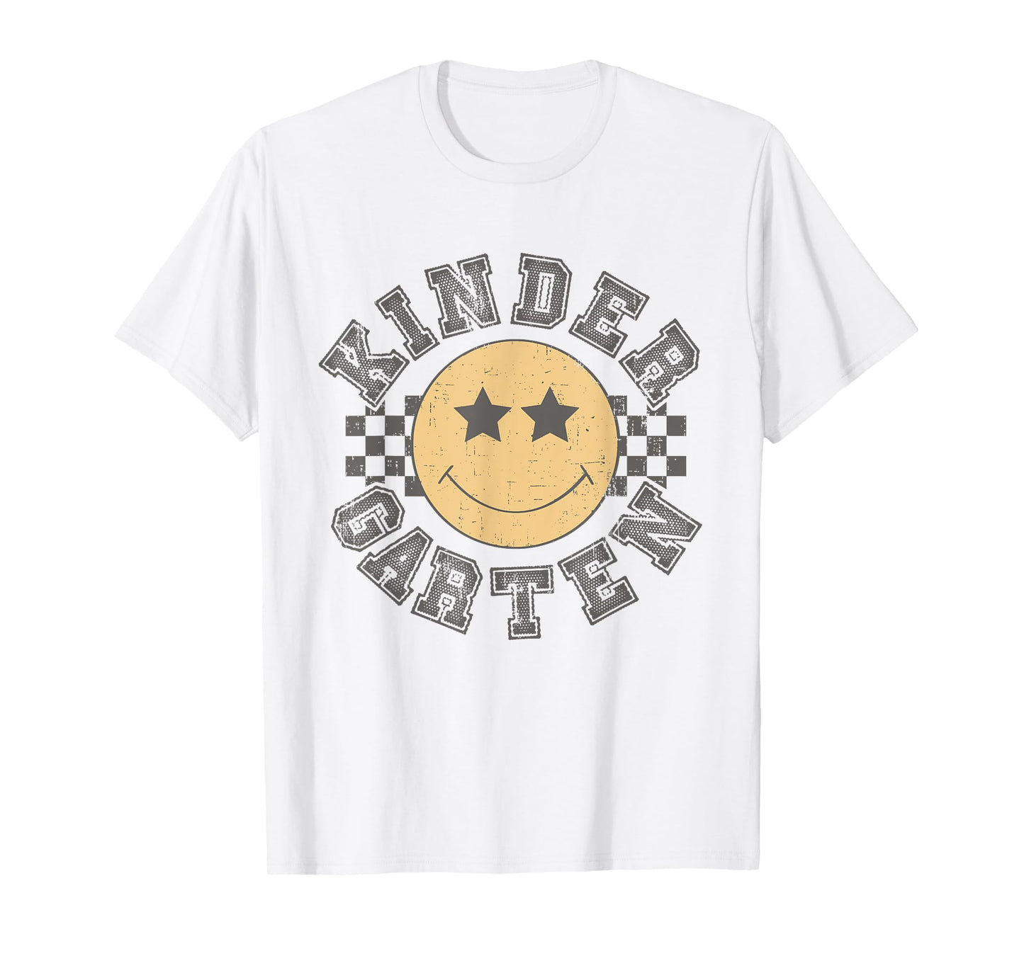 Retro Kindergarten Vibes Teacher Student Back To School T-Shirt