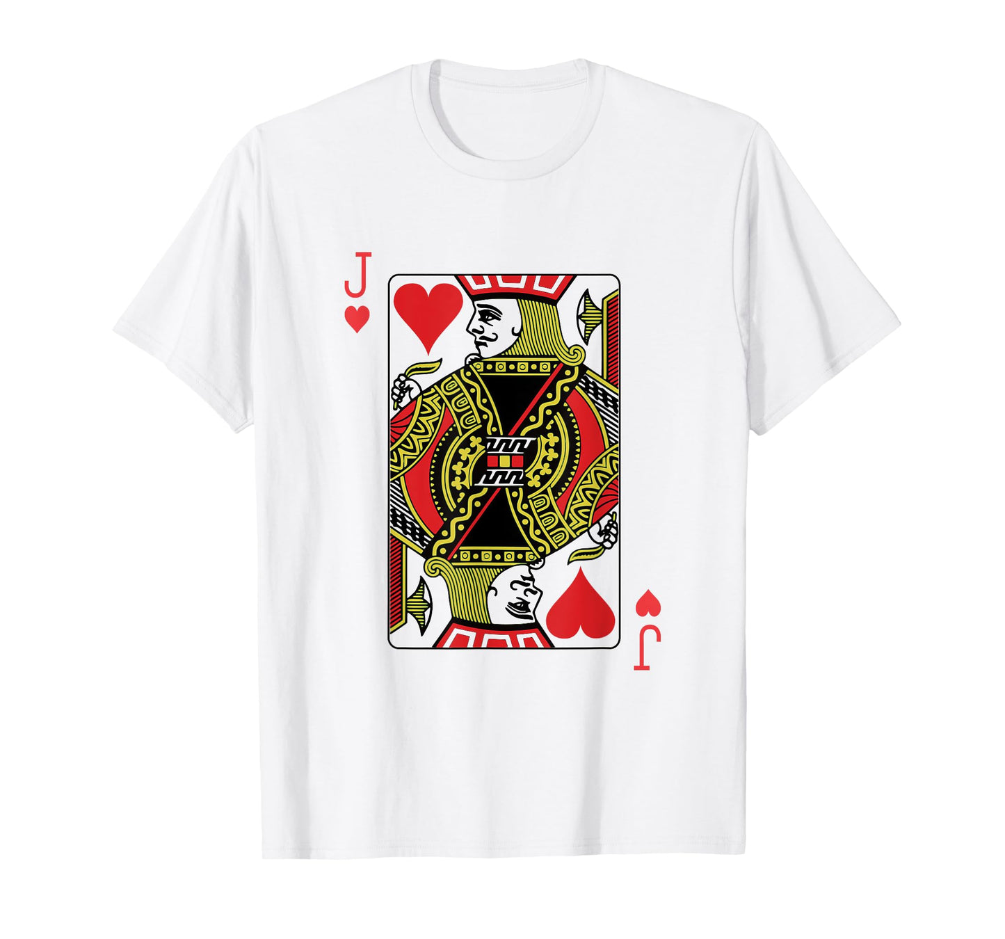 Jack of Hearts Playing Card Poker T-Shirt