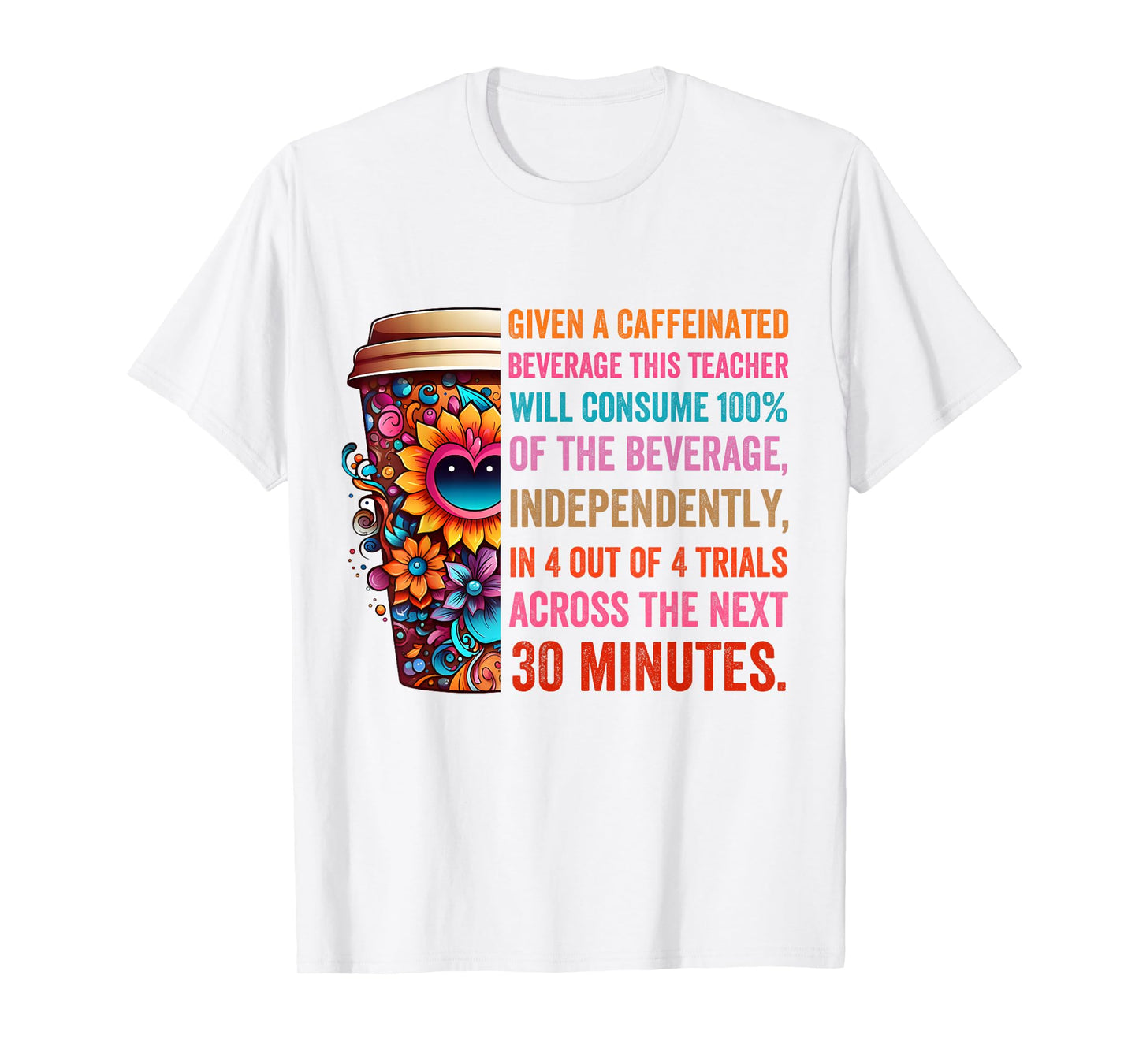 Given A Caffeinated Beverage This Teacher Will Consume T-Shirt
