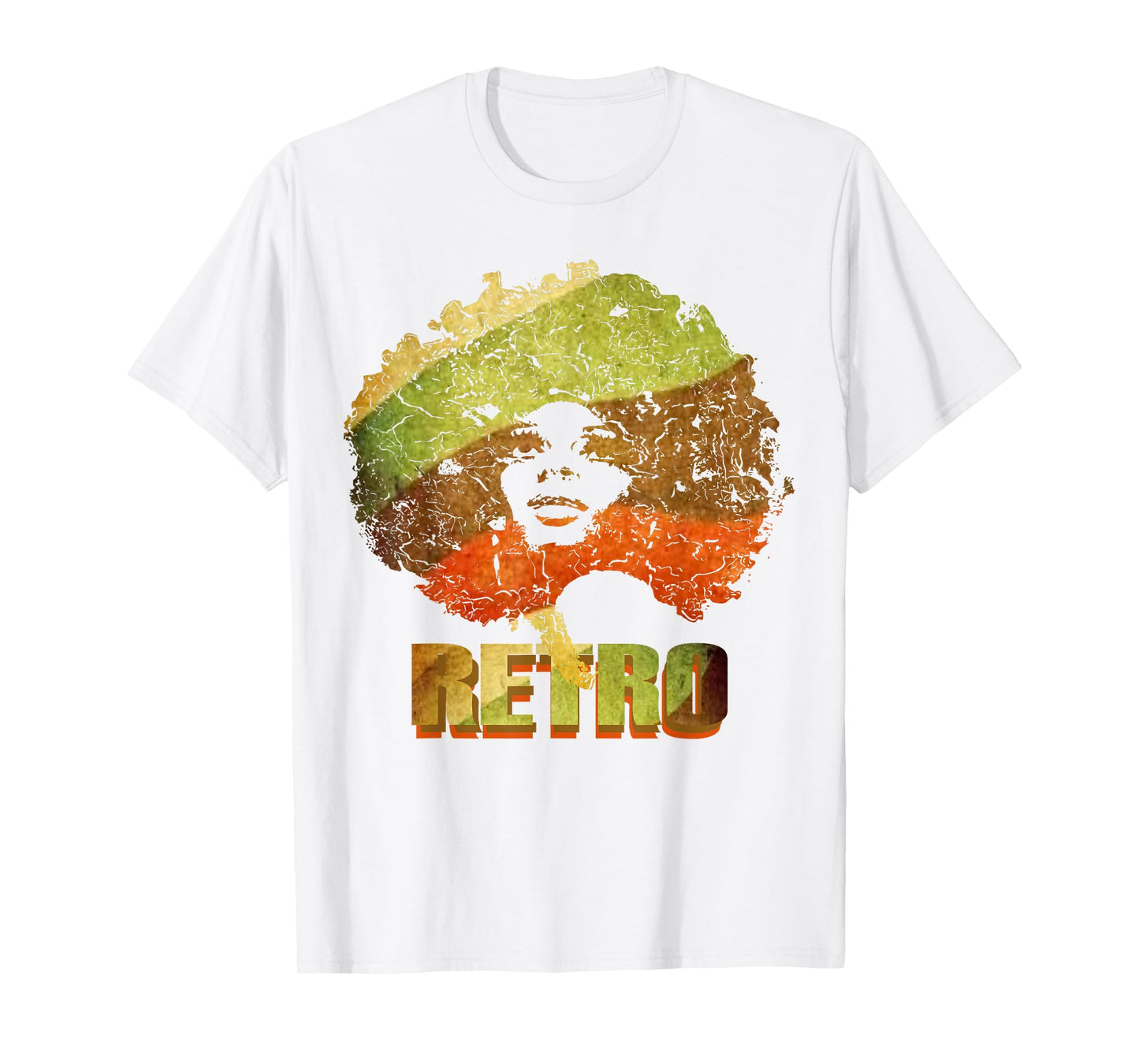 Trendy 80's Afro Soul 70's Retro Vintage TShirt Afro Woman T-Shirt