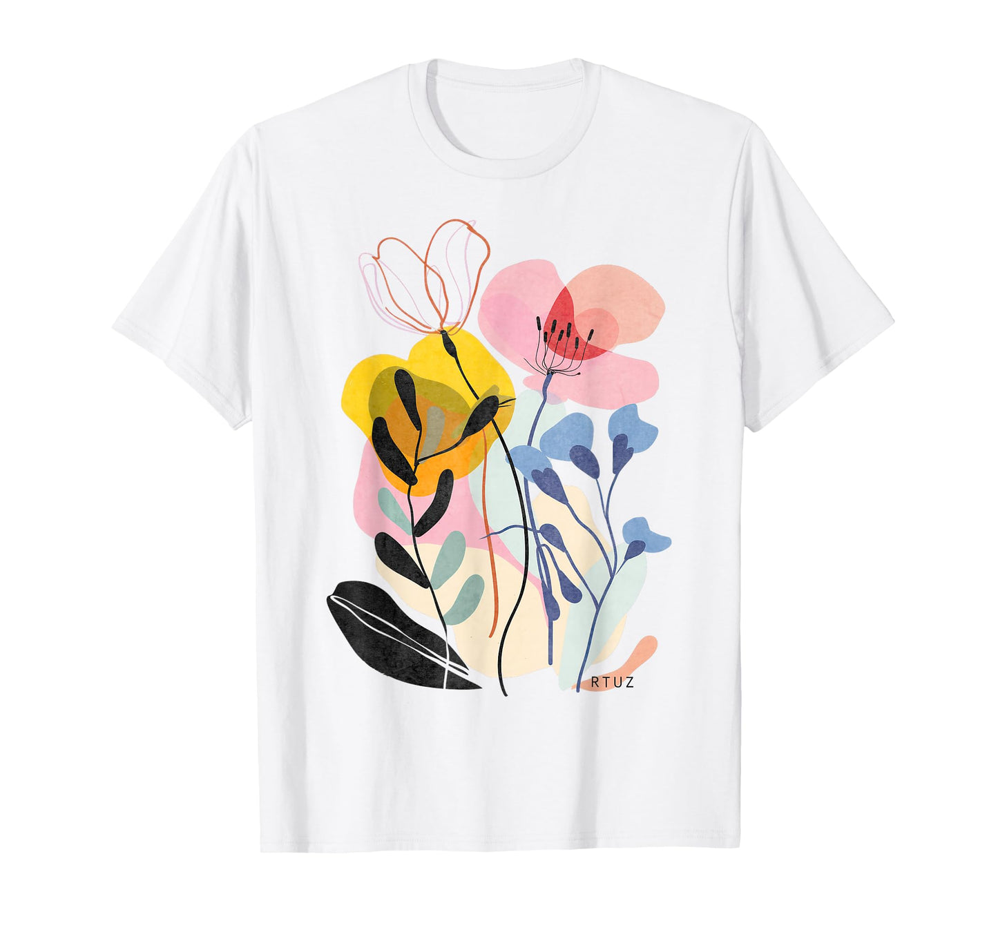 Boho Style Floral Pastel Design Flowers Hipster Streetwear T-Shirt